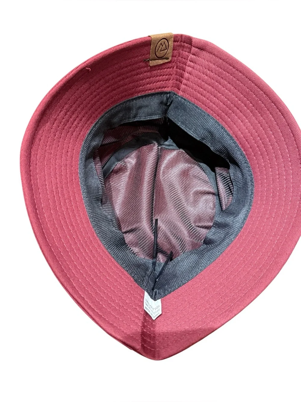 NWOT - Burgundy Cotton Bucket Hat One Size